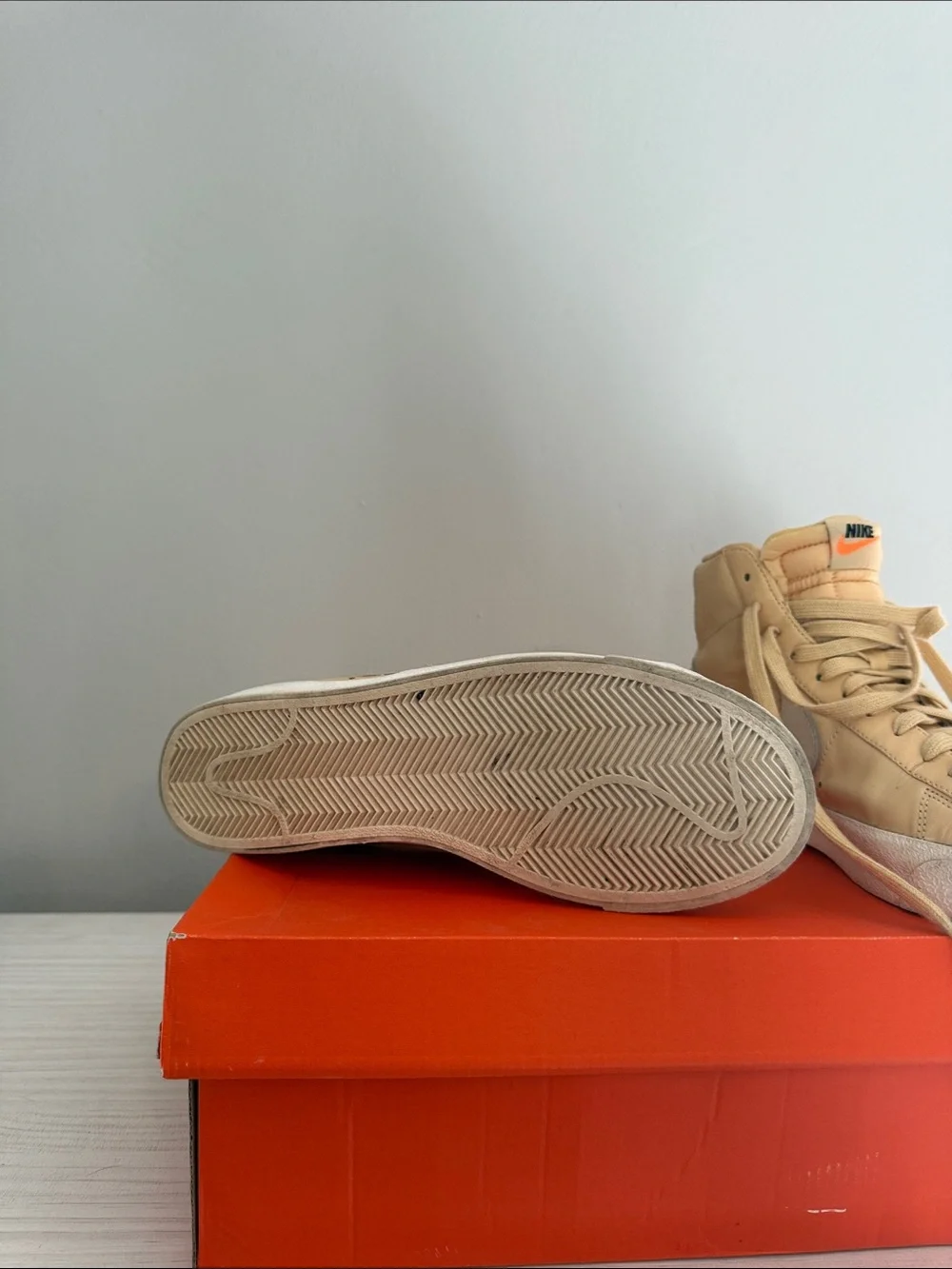 Nike Women’s High-Top Sneakers in Yellowish Color